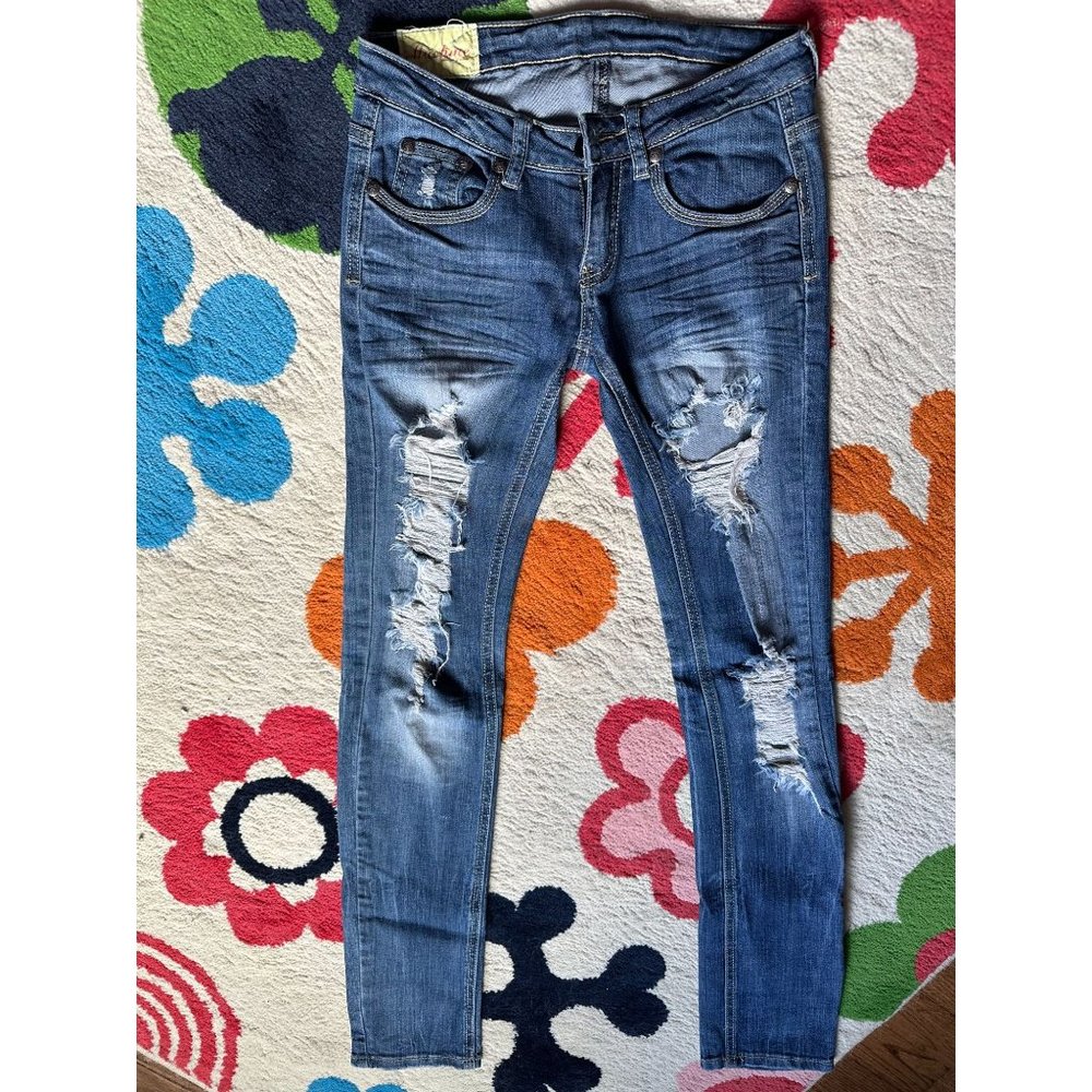 Machine Jeans ripped distressed skinny jeans 27